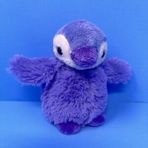 Wishpets Bebe Purple Penguin Plush 2006 Beanbag Stuffed Animal 5 Inch Soft Toy